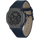 1514086-hugo-boss-watch-men-gray-dial-rubber-blue-strap-quartz-battery-analog-chronograph-taper