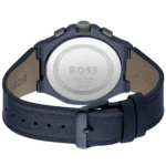 1514086-hugo-boss-watch-men-gray-dial-rubber-blue-strap-quartz-battery-analog-chronograph-taper