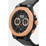 1514089-hugo-boss-watch-men-black-dial-rubber-strap-quartz-battery-analog-three-hand-taper