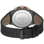 1514089-hugo-boss-watch-men-black-dial-rubber-strap-quartz-battery-analog-three-hand-taper