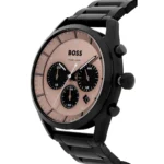 1514095-hugo-boss-watch-men-rose-gold-dial-metal-stainless-black-strap-quartz-battery-analog-chronograph-top