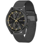 1514150-hugo-boss-watch-5bar-men-mesh-gray-dial-stainless-steel-metal-grey-strap-quartz-battery-analog-chronograph-skytraveller