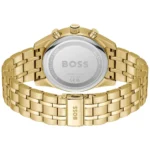 1514152-hugo-boss-watch-men-black-dial-stainless-steel-metal-gold-strap-quartz-battery-analog-chronograph-skytraveller