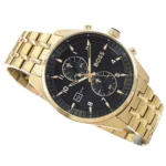 1514152-hugo-boss-watch-men-black-dial-stainless-steel-metal-gold-strap-quartz-battery-analog-chronograph-skytraveller
