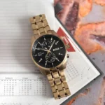 1514152-hugo-boss-watch-men-black-dial-stainless-steel-metal-gold-strap-quartz-battery-analog-chronograph-skytraveller