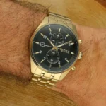 1514152-hugo-boss-watch-men-black-dial-stainless-steel-metal-gold-strap-quartz-battery-analog-chronograph-skytraveller