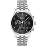 1514157-hugo-boss-watch-men-black-dial-stainless-steel-metal-silver-strap-quartz-battery-analog-chronograph-avery