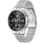1514157-hugo-boss-watch-men-black-dial-stainless-steel-metal-silver-strap-quartz-battery-analog-chronograph-avery
