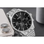 1514157-hugo-boss-watch-men-black-dial-stainless-steel-metal-silver-strap-quartz-battery-analog-chronograph-avery