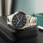 1514163-hugo-boss-watch-men-blue-dial-stainless-steel-metal-silver-gold-strap-quartz-battery-analog-chronograph-allure