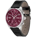 1514193-hugo-boss-watch-5bar-men-burgundy-dial-leather-black-strap-quartz-battery-analog-chronograph-skytraveller