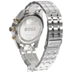 1514195-hugo-boss-watch-5bar-men-green-dial-stainless-steel-metal-silver-strap-quartz-battery-analog-chronograph-skytraveler