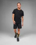 تي شيرت اون On Trek T-shirt Herr Svart Darling