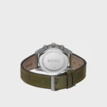 1514148-hugo-boss-watch-5bar-men-black-dial-leather-green-strap-quartz-battery-analog-chronograph-skytraveller