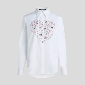 كارل لاجرفيلد قميص valentine poplin blouse