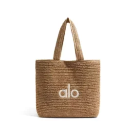 الو يوجا شنطة Natural Raffia Beach Tote Bag