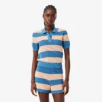 لاكوست بولو شيرت Striped Mesh Knit