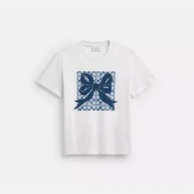 كوتش تي شيرت signature square bow classic