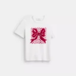كوتش تي شيرت signature square bow classic