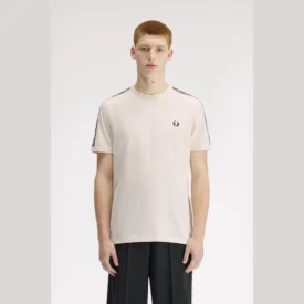 فريد بيري تي شيرت contrast tape ringer t-shirt
