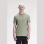 فريد بيري تي شيرت contrast tape ringer t-shirt