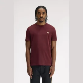 فريد بيري تي شيرت contrast tape ringer t-shirt