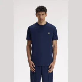 فريد بيري تي شيرت contrast tape ringer t-shirt