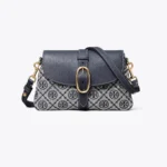 شنطة توري بورش monogram pebbled soft small