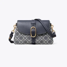 شنطة توري بورش monogram pebbled soft small
